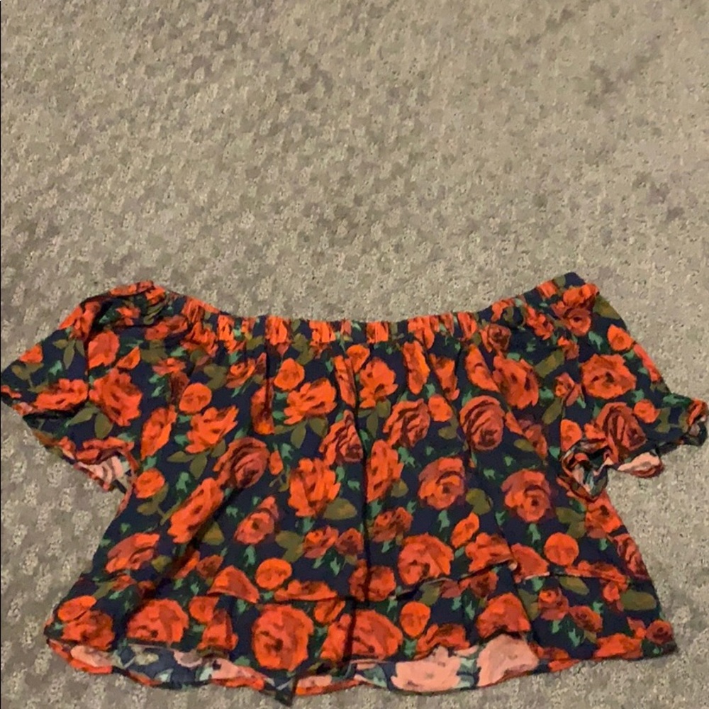 Floral crop top